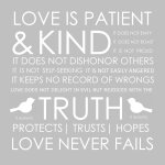 Love is Patient Encouragement Single Card