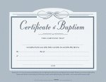 Certificate of Baptism (5.5" x 3.5") (Pack Of 6)