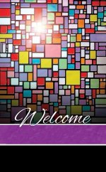 Pew Card-Welcome To Our Church/Stained Glass (Pack Of 50) (#U2115)