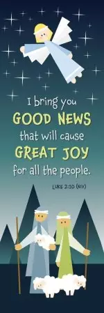 Bookmark-I Bring You Good News... (Luke 2:10 NIV) (Pack Of 25)