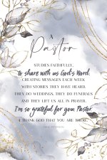 Plaque-Heaven Sent-A Pastor (6 x 9)