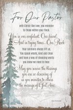 Plaque-Timeless Sentiments-For Our Pastor (6 x 9)