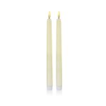 27.5cm 2 Piece Battery Operated Taper Candles with Flicker Flame