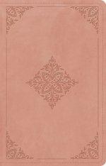 ESV Large Print Thinline Reference Bible (TruTone, Blush Rose, Fleur-de-lis Design)