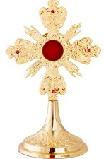Gold Plated Reliquary H 22 cm