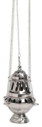 Nickel Plated Thurible H 16 cm