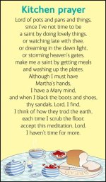Pack of 20 Prayer Cards - Kitchen Prayer