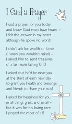 Prayer Card - I Said A Prayer