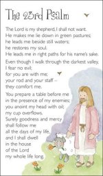 Pack of 20 Prayer Cards - The 23rd Psalm