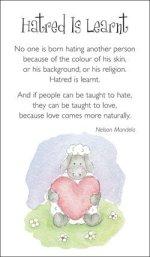 Prayer Card - Hatred Is Learnt