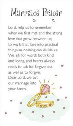Pack of 20 Prayer Cards - Marriage Prayer