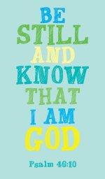 Prayer Card - Be Still And Know