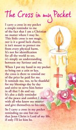 Pack of 20 Prayer Cards - The Cross In My Pocket