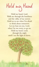 Pack of 20 Prayer Cards - Hold My Hand