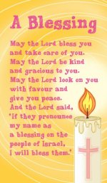 Pack of 20 Prayer Cards - A Blessing