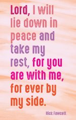 Prayer Card - Lord I Will Lie Down