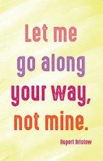 Prayer Card - Let Me Go Along