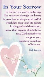 Pack of 20 Prayer Cards - In Your Sorrow