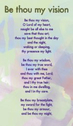 Prayer Card - Be Thou My Vision (Double Sided)