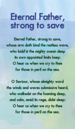 Hymn Card - Eternal Father, Strong To Save (Double Sided)