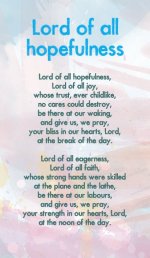 Lord Of All Hopefulness - Hymn Card (Double Sided)