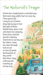 Pack of 20 Prayer Cards - Motorist's Prayer