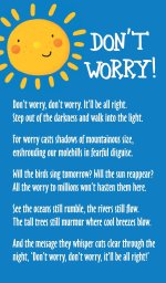 Pack of 20 Prayer Cards - Don't Worry