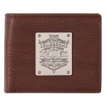 Wallet Leather Brown Blessed is the Man Badge Jer. 17:7