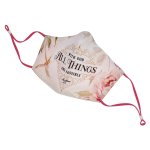 Christian Art Gifts Face Mask, With God All Things Matthew 19:26