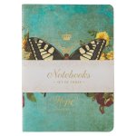 Notebook Set 3pc LG Teal Isa 40:31, Pink Ps. 46:10, Orange Eph. 2:8