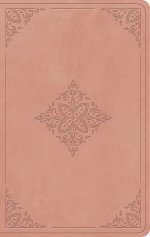 ESV Giant Print Value Personal Size Bible (TruTone, Blush Rose, Fleur-de-lis Design)