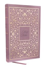 NKJV, Personal Size Thinline Bible with Cross References, Pink Leathersoft, Comfort Print, Red Letter, Thumb Indexed