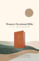 Message Women's Devotional Bible (Leather-Look, Terracotta)