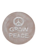 GROW PEACE GARDEN PLAQUE