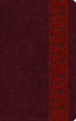 ESV Large Print Personal Size Bible, Red Letter (TruTone, Mahogany, Trellis Design)