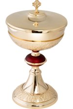Gold Plated Ciborium H 27 cm