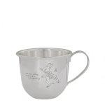 Silver Plated Baby Mug with Laser Peter Rabbit
