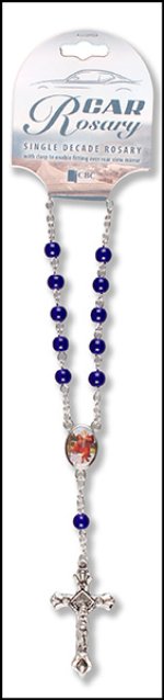 Blue Single Decade Car Rosary