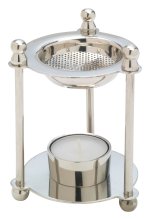 Nickel Plated Incense Burner H 12 cm