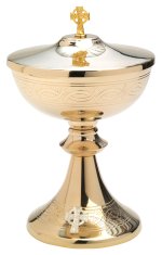 Gold Plated Ciborium H 23 cm