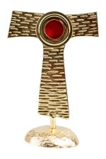 Gold Plated Reliquary H 22 cm