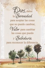 Spanish Plaque-God Give Me Serenity (Dios Dame La Serenidad) (4 x 6)