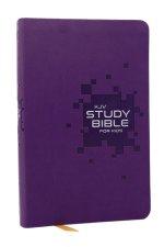 KJV Study Bible for Kids, Purple Leathersoft: The Premier Study Bible for Kids, Red Letter