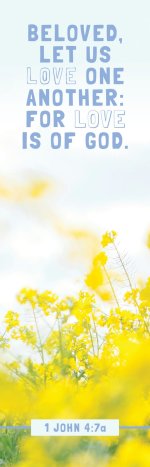 Inspirational Bookmark: Let Us Love (pack of 25)