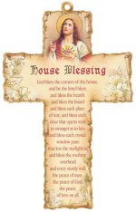 6" House Blessing Wood Cross