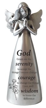5" Serenity Prayer Resin Message Angel