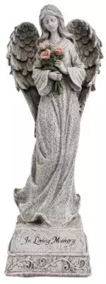 Resin Grave Statue/14 inch Standing Angel