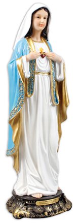 16" Sacred Heart Of Mary Florentine Statue