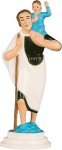 2 1/2" Saint Christopher Magnetic Statue