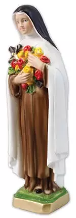 8 1/2 inch Plaster Statue/St. Theresa